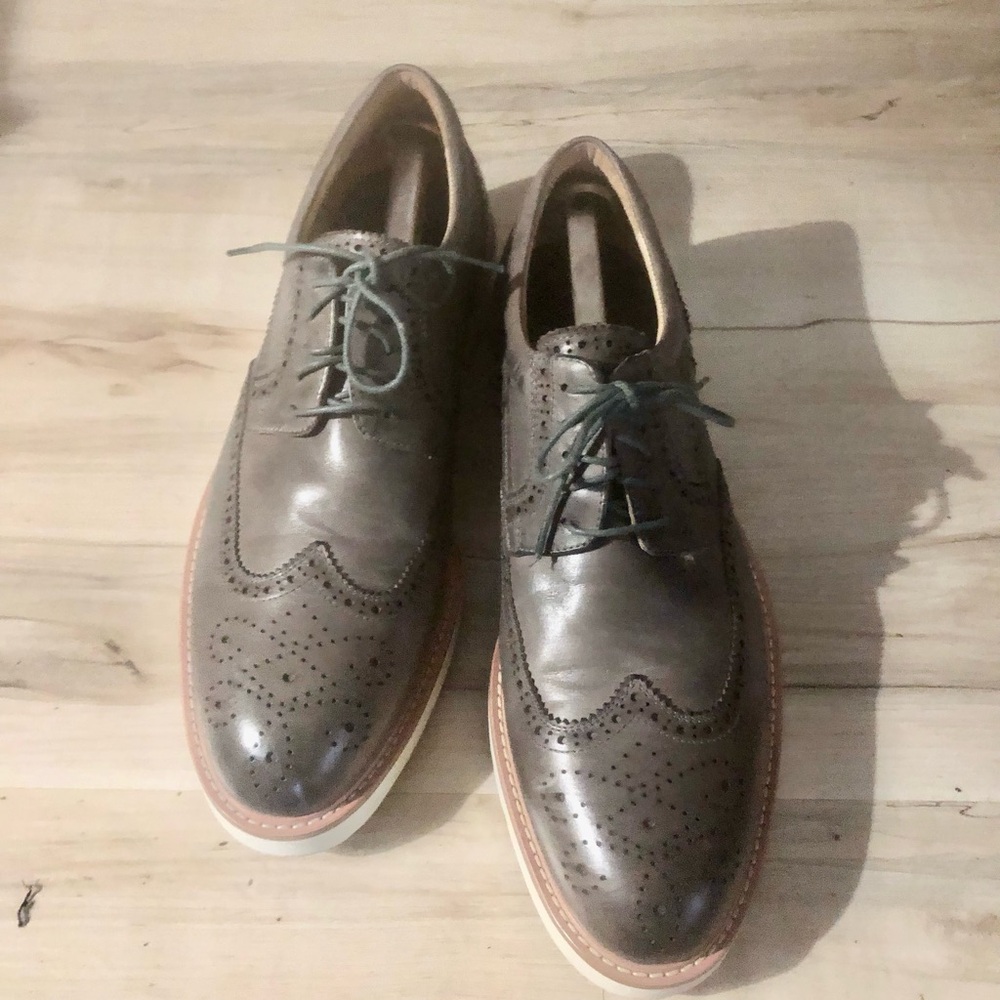 Zanzara - Elegant Men's Oxford Shoes in Gray 11